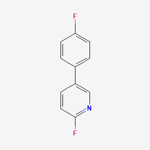 molecular formula C11H7F2N B8690981 2-Fluoro-5-(4-fluorophenyl)pyridine 