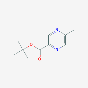 molecular formula C10H14N2O2 B8691019 t-Butyl 5-methylpyrazine-2-carboxylate 