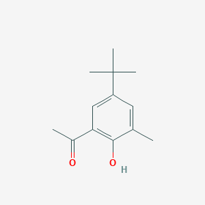 molecular formula C13H18O2 B8691039 1-(5-Tert-butyl-2-hydroxy-3-methylphenyl)ethan-1-one 
