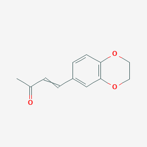 molecular formula C12H12O3 B8691050 4-(2,3-Dihydro-1,4-benzodioxin-6-yl)but-3-en-2-one CAS No. 22013-47-4