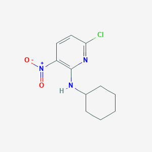 molecular formula C11H14ClN3O2 B8691052 6-chloro-N-cyclohexyl-3-nitropyridin-2-amine 