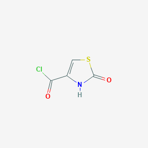 molecular formula C4H2ClNO2S B8691063 2-Oxo-2,3-dihydro-1,3-thiazole-4-carbonyl chloride CAS No. 56417-67-5