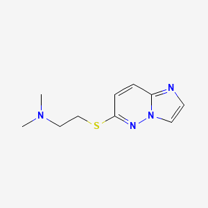 molecular formula C10H14N4S B8691091 2-[(Imidazo[1,2-b]pyridazin-6-yl)sulfanyl]-N,N-dimethylethan-1-amine CAS No. 113501-26-1