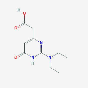 molecular formula C10H15N3O3 B8691110 2-(2-(Diethylamino)-6-hydroxypyrimidin-4-yl)acetic acid 
