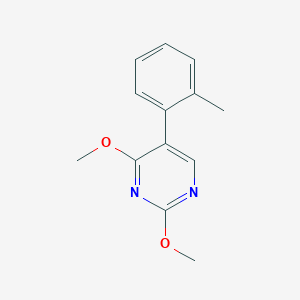 molecular formula C13H14N2O2 B8691113 2,4-Dimethoxy-5-o-tolyl-pyrimidine 