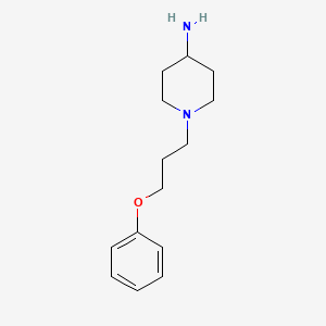 molecular formula C14H22N2O B8691120 1-(3-Phenoxypropyl)piperidin-4-amine 