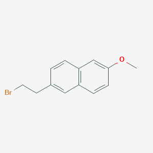 molecular formula C13H13BrO B8691125 2-(2-Bromoethyl)-6-methoxynaphthalene 
