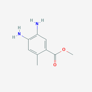 molecular formula C9H12N2O2 B8691132 Methyl 4,5-diamino-2-methylbenzoate 