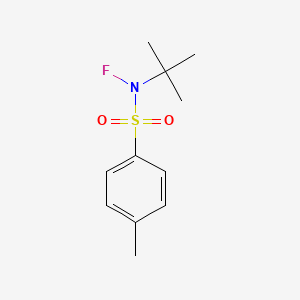 molecular formula C11H16FNO2S B8691159 N-Fluoro-N-T-butyl-P-toluenesulfonamide CAS No. 88303-13-3