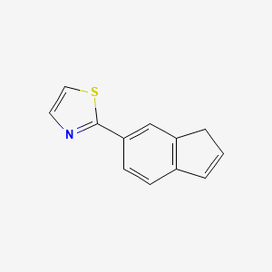 molecular formula C12H9NS B8691163 2-(1H-Inden-6-yl)-1,3-thiazole 