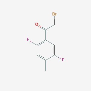 molecular formula C9H7BrF2O B8691175 2-Bromo-1-(2,5-difluoro-4-methylphenyl)ethanone 