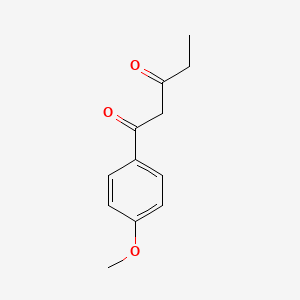 molecular formula C12H14O3 B8691187 1-(4-Methoxyphenyl)pentane-1,3-dione 