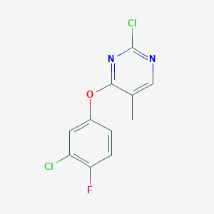 2-Chloro-4-(3-chloro-4-fluorophenoxy)-5-methylpyrimidine