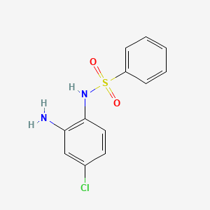 molecular formula C12H11ClN2O2S B8691274 2-Phenylsulfonylamino-5-chloroaniline 