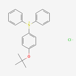 molecular formula C22H23ClOS B8691307 (4-(tert-Butoxy)phenyl)diphenylsulfonium chloride CAS No. 199733-54-5