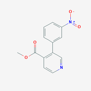 molecular formula C13H10N2O4 B8691327 Methyl 3-(3-nitrophenyl)isonicotinate CAS No. 344450-39-1
