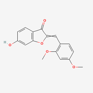 molecular formula C17H14O5 B8691354 2-[(2,4-dimethoxyphenyl)methylene]-6-hydroxy-3(2H)-benzofuranone 