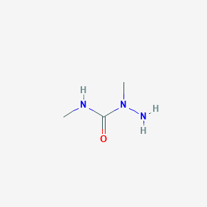 molecular formula C3H9N3O B8691368 N,1-Dimethylhydrazine-1-carboxamide CAS No. 38490-47-0