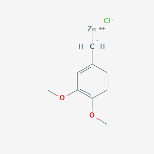 molecular formula C9H11ClO2Zn B8691405 3,4-Dimethoxybenzylzinc chloride 