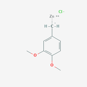 zinc;4-methanidyl-1,2-dimethoxybenzene;chloride