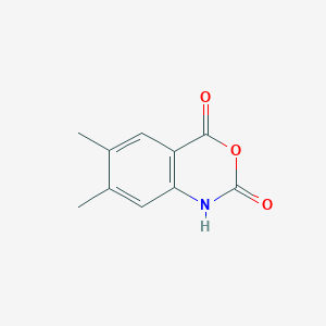 molecular formula C10H9NO3 B8691429 6,7-dimethyl-1H-3,1-benzoxazine-2,4-dione CAS No. 63920-72-9