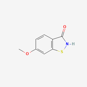 molecular formula C8H7NO2S B8691445 6-Methoxy-2,3-dihydro-1,2-benzothiazol-3-one 