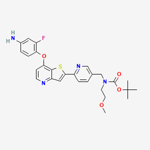 4-[[2-[5-[[Boc(2-methoxyethyl)amino]methyl]-2-pyridyl]-7-thieno[3,2-b]pyridyl]oxy]-3-fluoroaniline