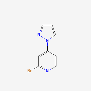 2-bromo-4-(1H-pyrazol-1-yl)pyridine
