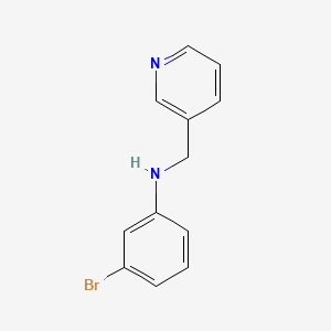 molecular formula C12H11BrN2 B8691479 3-Bromo-N-(pyridin-3-ylmethyl)aniline 