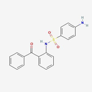 molecular formula C19H16N2O3S B8691484 4-amino-N-(2-benzoylphenyl)Benzenesulfonamide CAS No. 827579-37-3