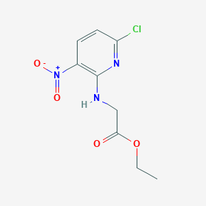 molecular formula C9H10ClN3O4 B8691486 Ethyl 2-(6-chloro-3-nitropyridin-2-ylamino)acetate 