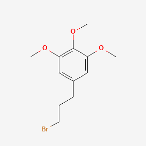 molecular formula C12H17BrO3 B8691493 5-(3-Bromopropyl)-1,2,3-trimethoxybenzene CAS No. 79118-14-2