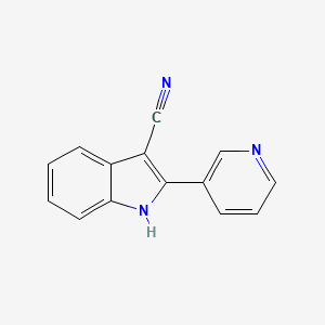 2-pyridin-3-yl-1H-indole-3-carbonitrile