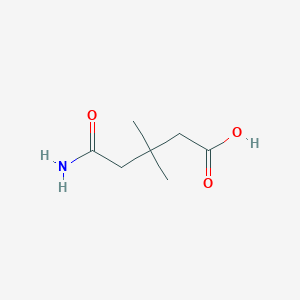 molecular formula C7H13NO3 B8691512 5-Amino-3,3-dimethyl-5-oxopentanoic acid 