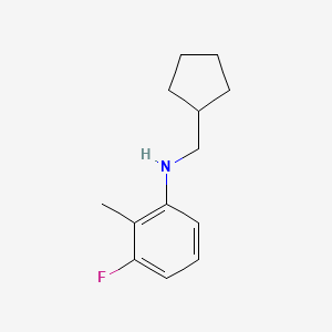 N-(Cyclopentylmethyl)-3-fluoro-2-methylaniline