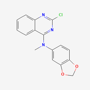 4-Quinazolinamine, N-1,3-benzodioxol-5-yl-2-chloro-N-methyl-