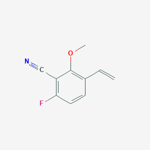 molecular formula C10H8FNO B8691631 Benzonitrile, 3-ethenyl-6-fluoro-2-methoxy- 