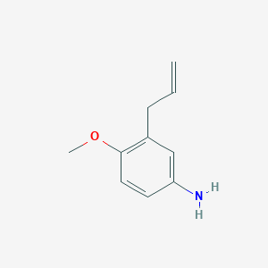 molecular formula C10H13NO B8691662 1-Allyl-5-amino-2-methoxybenzene 