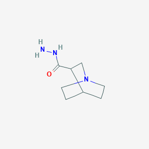 molecular formula C8H15N3O B8691683 Quinuclidine-3-carbohydrazide 