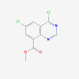 molecular formula C10H6Cl2N2O2 B8691783 Methyl 4,6-dichloroquinazoline-8-carboxylate 