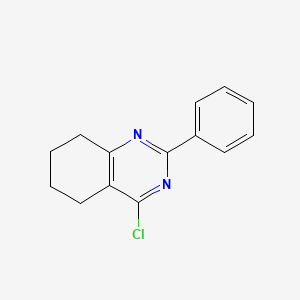 molecular formula C14H13ClN2 B8691888 4-Chloro-2-phenyl-5,6,7,8-tetrahydroquinazoline 