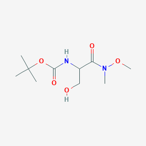 N~2~-(tert-Butoxycarbonyl)-N-methoxy-N-methylserinamide