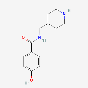 molecular formula C13H18N2O2 B8692009 4-hydroxy-N-piperidin-4-ylmethyl-benzamide 