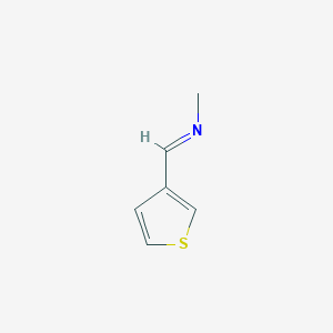molecular formula C6H7NS B8692024 Methanamine, N-(3-thienylmethylene)- CAS No. 124416-00-8