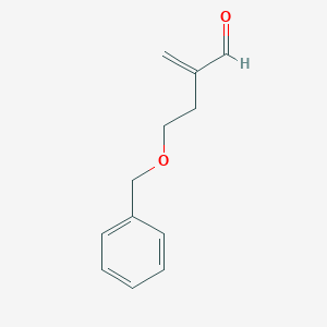 molecular formula C12H14O2 B8692064 Butanal, 2-methylene-4-(phenylmethoxy)- CAS No. 61700-12-7