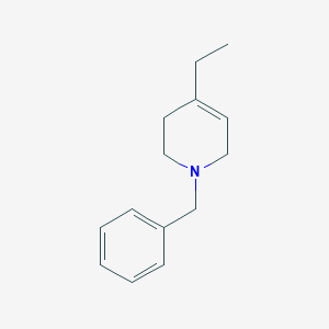 molecular formula C14H19N B8692149 4-ethyl-1,2,3,6-tetrahydro-1-(phenylmethyl)Pyridine 