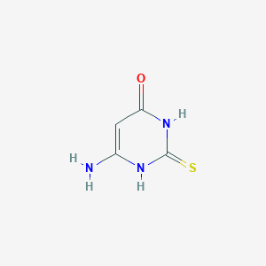 molecular formula C4H5N3OS B086922 6-氨基-2-硫代尿嘧啶 CAS No. 1004-40-6