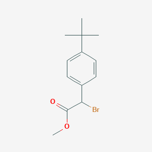 molecular formula C13H17BrO2 B8692222 Methyl alpha-bromo-4-tert-butylphenylacetate 