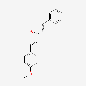 molecular formula C18H16O2 B8692229 1,4-Pentadien-3-one, 1-(4-methoxyphenyl)-5-phenyl-, (E,E)- CAS No. 115846-97-4