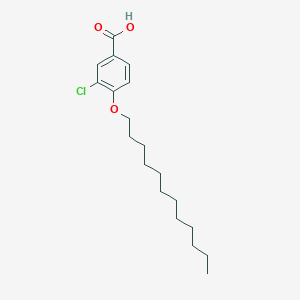 molecular formula C19H29ClO3 B8692308 3-Chloro-4-(dodecyloxy)benzoic acid CAS No. 106316-09-0